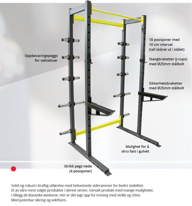 Hovedbilde GYM2000 Half Rack