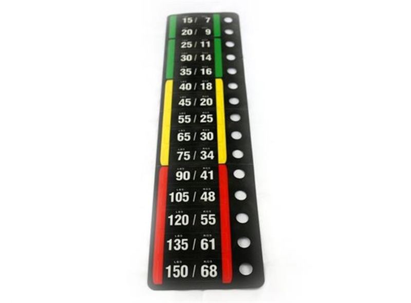 Impulse Weight Sticker 150 lbs
